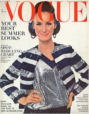 Vintage Vogue magazine covers - wah4mi0ae4yauslife.com - Vintage Vogue April 1966 - Brigitte Bauer.jpg